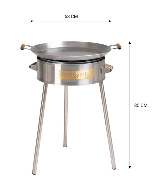 Grillsymbol Gasoluppvärmd stekhäll PRO-580